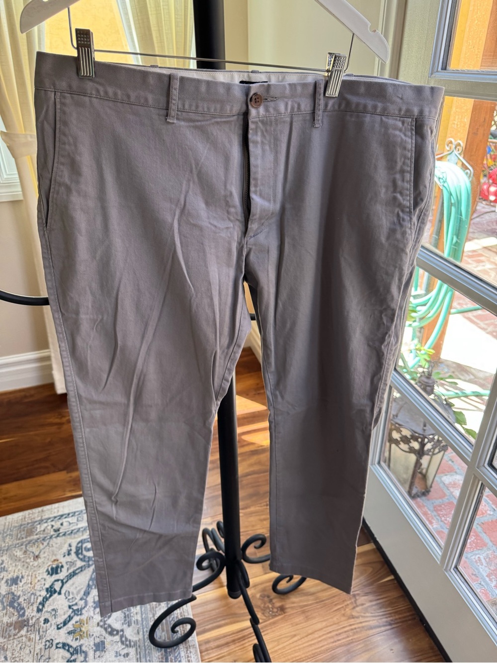 J Crew Men's Gray Casual Chino Pants Flex Size 38/32